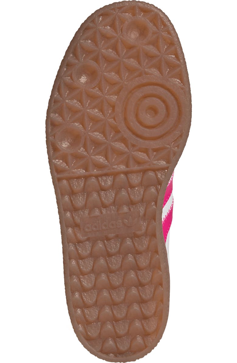 adidas Kids' Sambae Sneaker, Alternate, color, White/ Shock Pink/ Gold