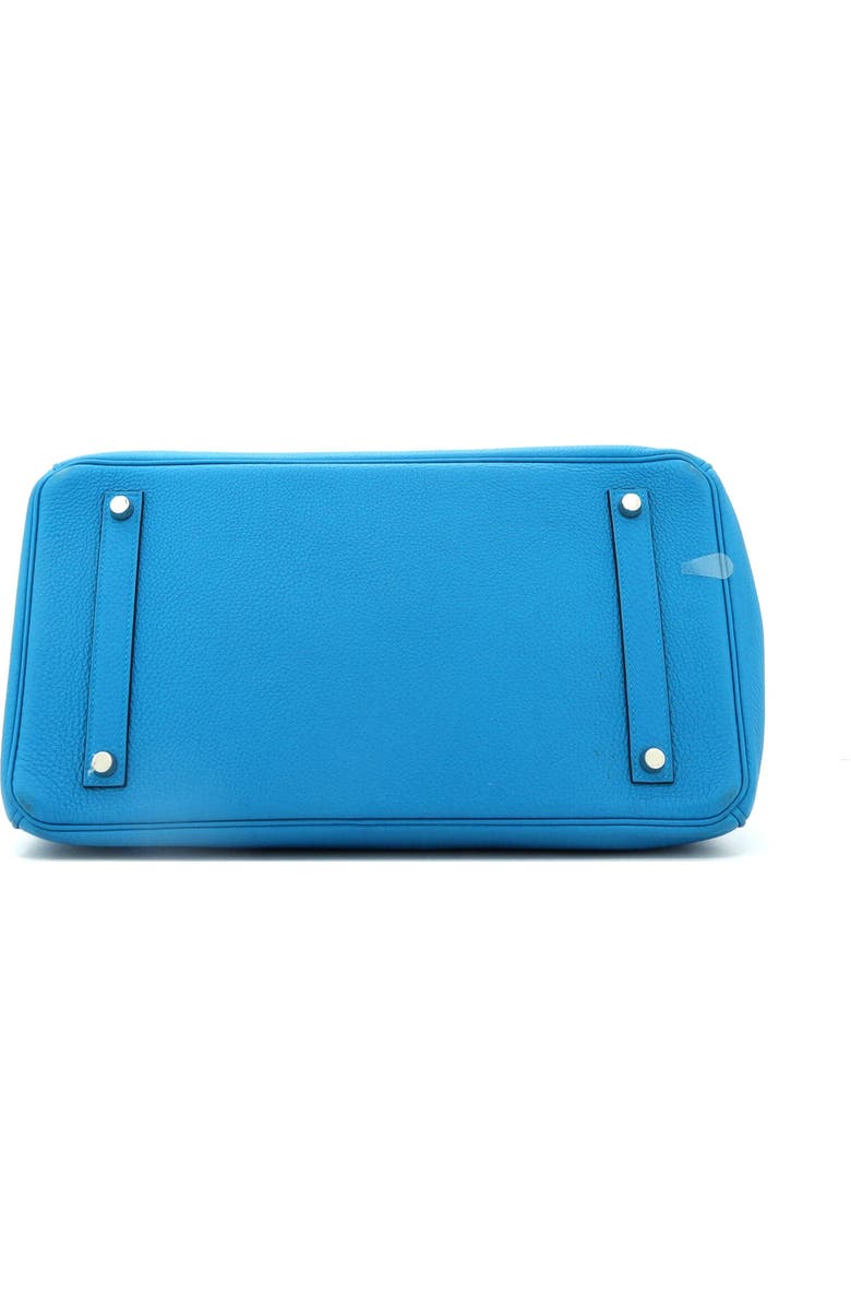 Pre-Owned Hermes Birkin Handbag Blue Togo with Palladium Hardware 35, Alternate, color, Bleu Zanzibar