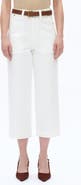 Bayeas High Waist Crop Relaxed Straight Leg Utility Jeans