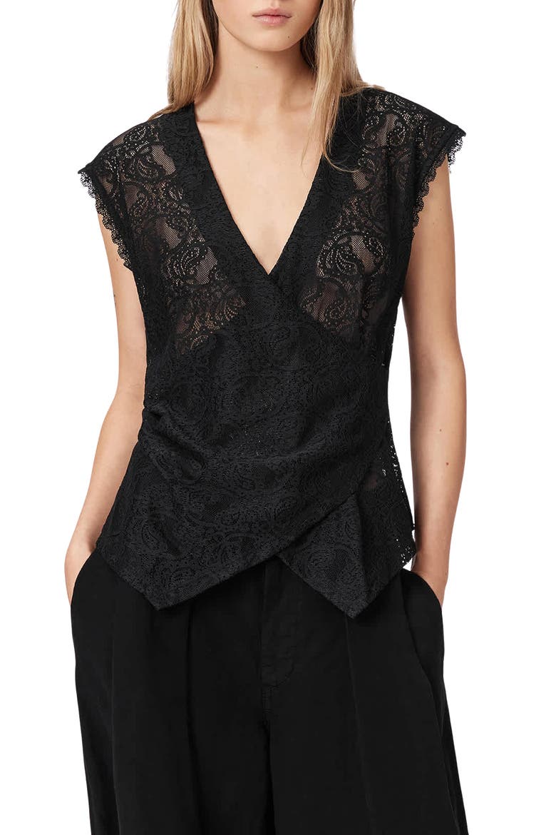 Vera Lace Top, Main, color, BLACK