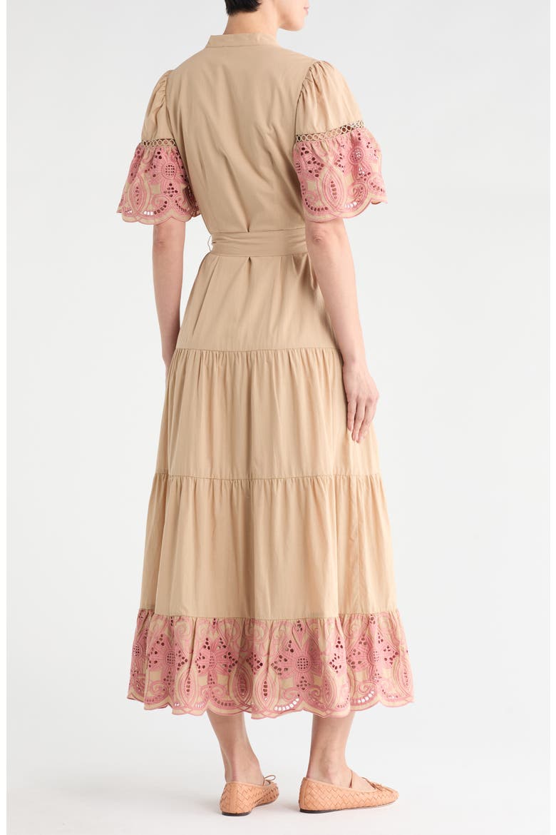 Southampton Embroidered Maxi Shirtdress, Alternate, color, INCENSE/ LATANA