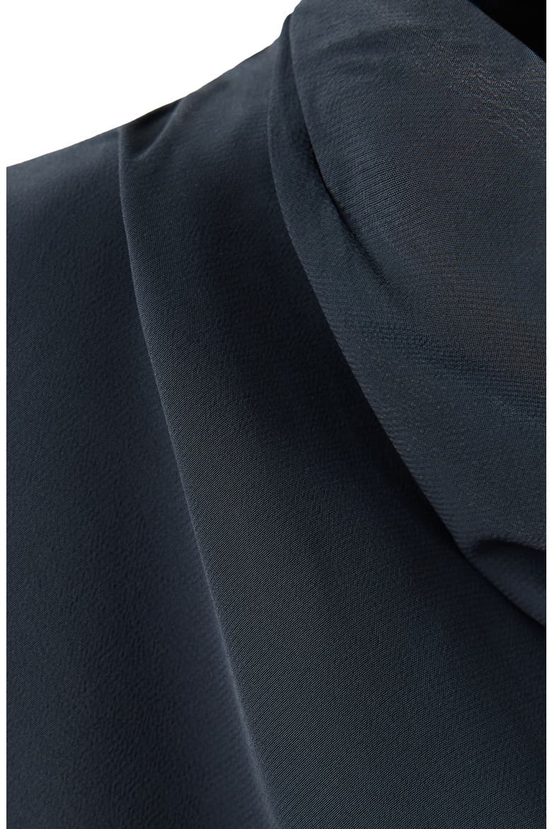 Georges Draped Neck Tank, Alternate, color, BLACK