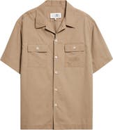 MM6 Maison Margiela Embroidered Numeric Logo Short Sleeve Button-Up Shirt