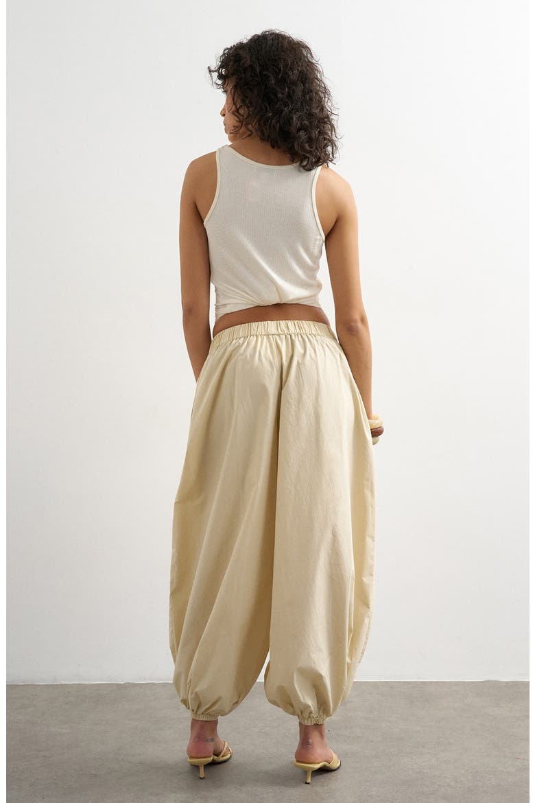 Cotton Balloon Pants, Alternate, color, YELLOW