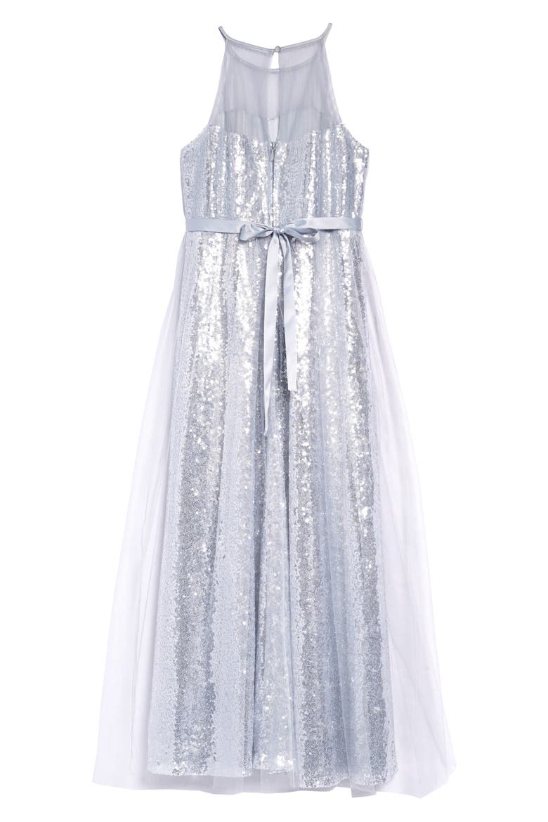 Sequin Dress, Alternate, color, SILVER