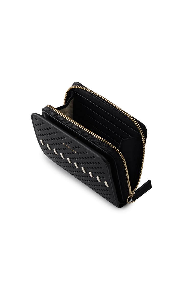 Radley The Roxburgh - Perforated Medium Zip Around Wallet, Alternate, color, Black