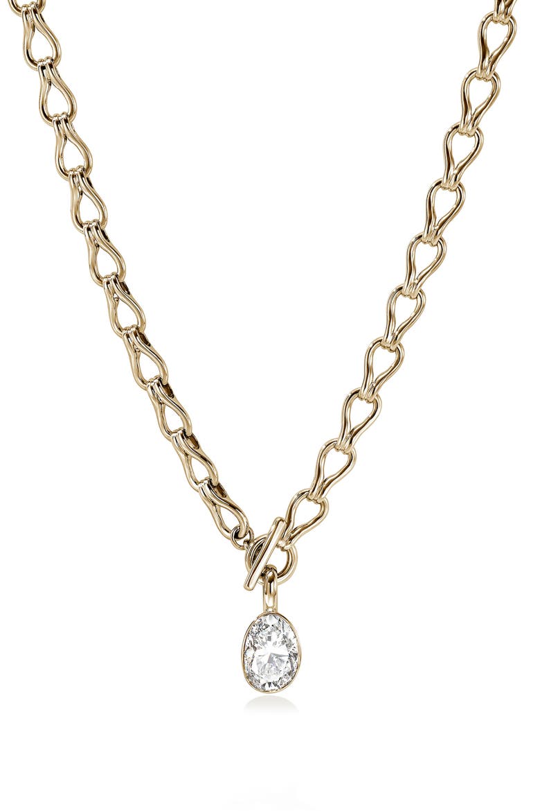 JH Lovestruck™ Link Necklace, 14K Gold, Lab-Grown Diamond, Main, color, GOLD