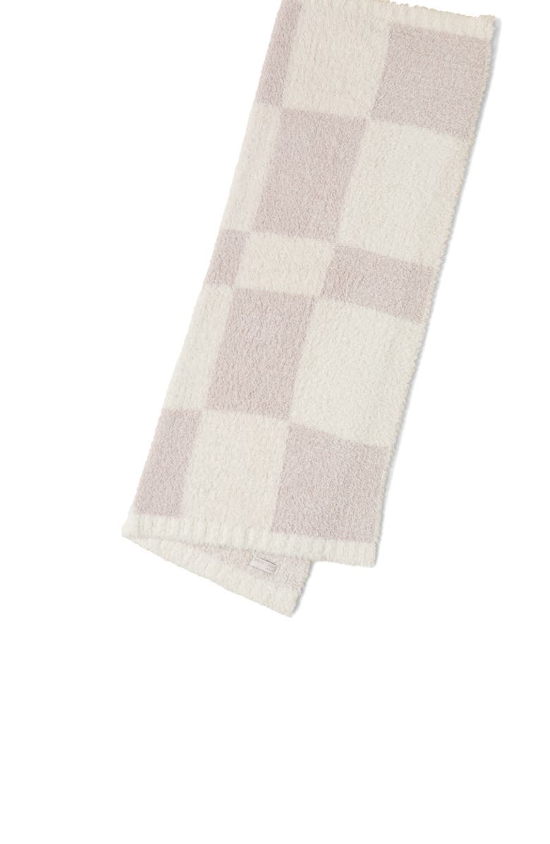 Barefoot Dreams<sup>®</sup> CozyChic<sup>®</sup> Check Stroller Blanket, Alternate, color, Chai/ Cream