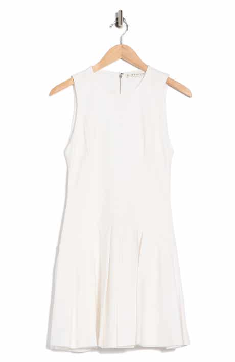 Alice + Olivia Adley Pleated Drop Waist Dress
