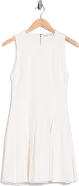 Alice + Olivia Adley Pleated Drop Waist Dress