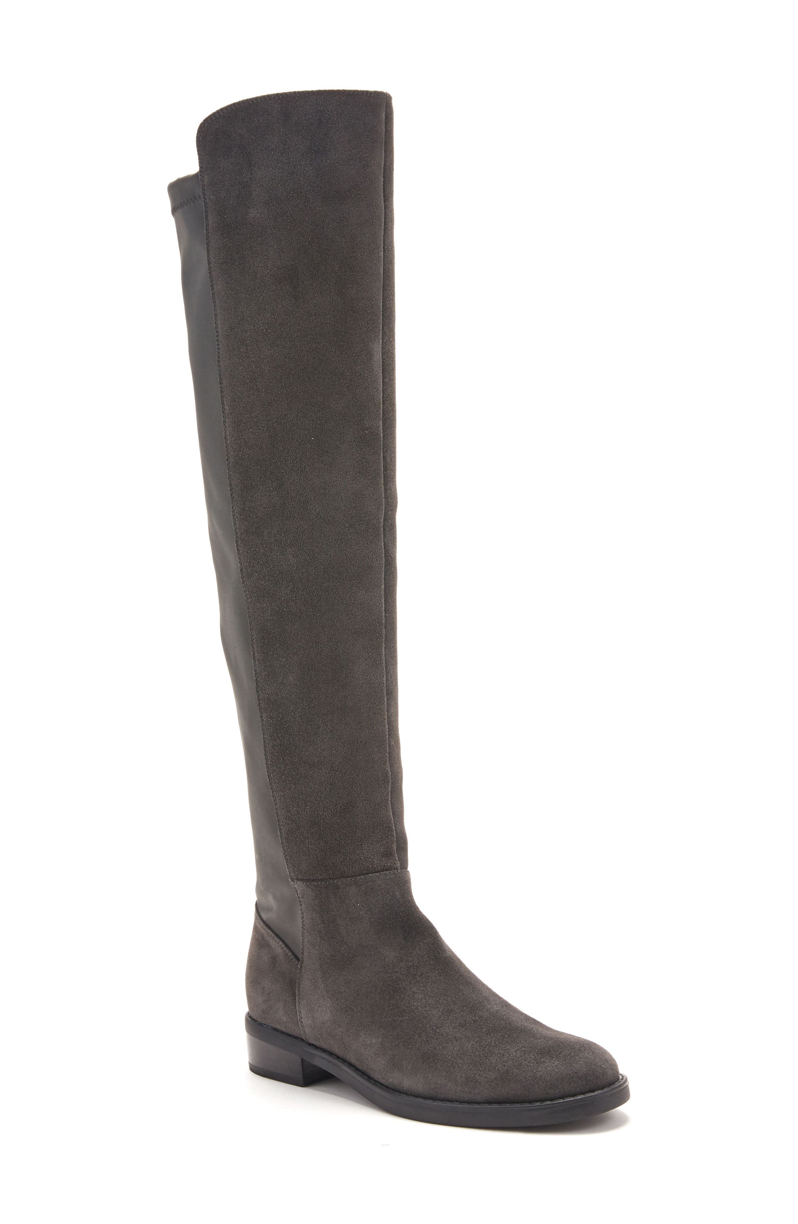 Olivia Knee High Boot, Main, color, GREY SUEDE