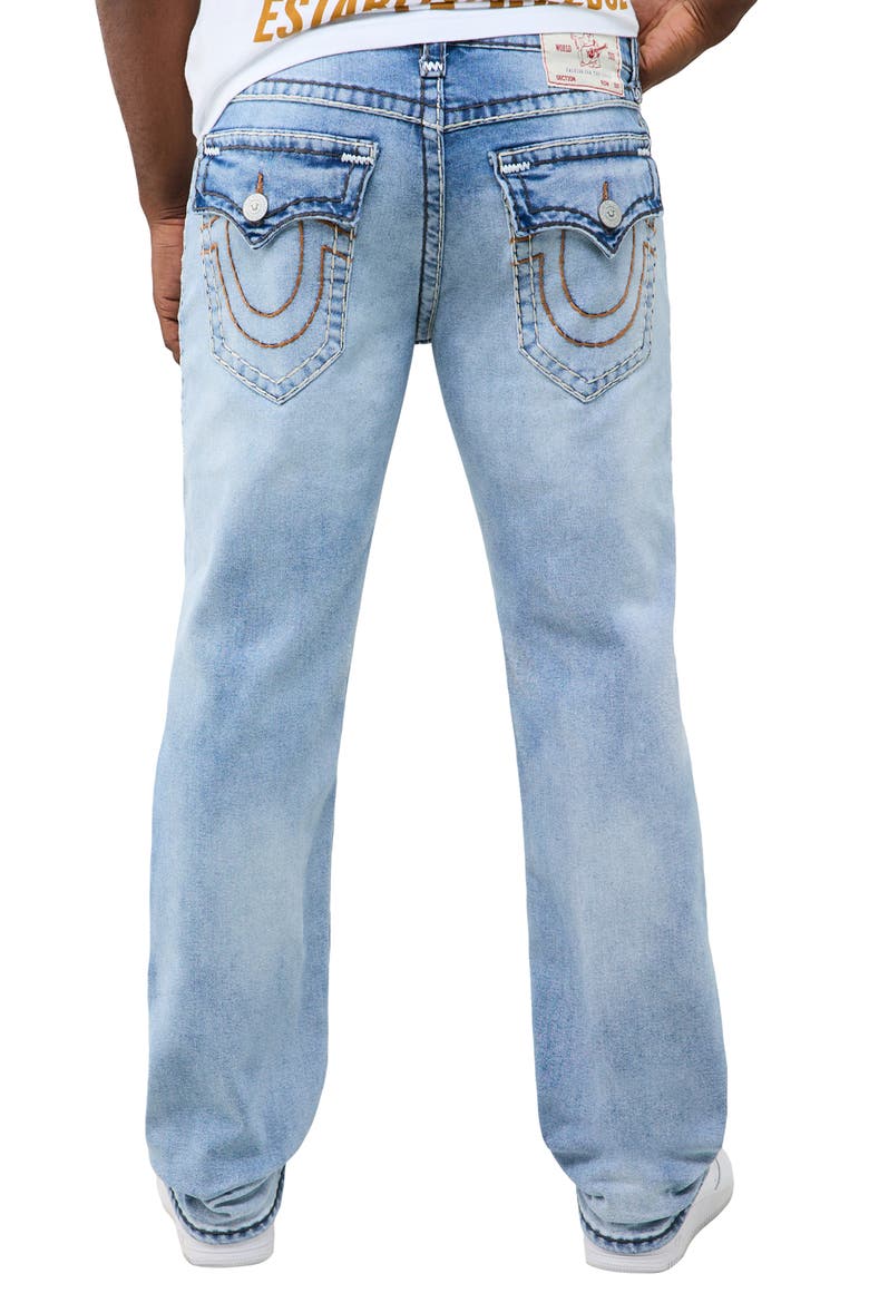 Ricky Super T Flap Straight Jeans, Alternate, color, SADDLEWEAR FADE LIGHT WASH