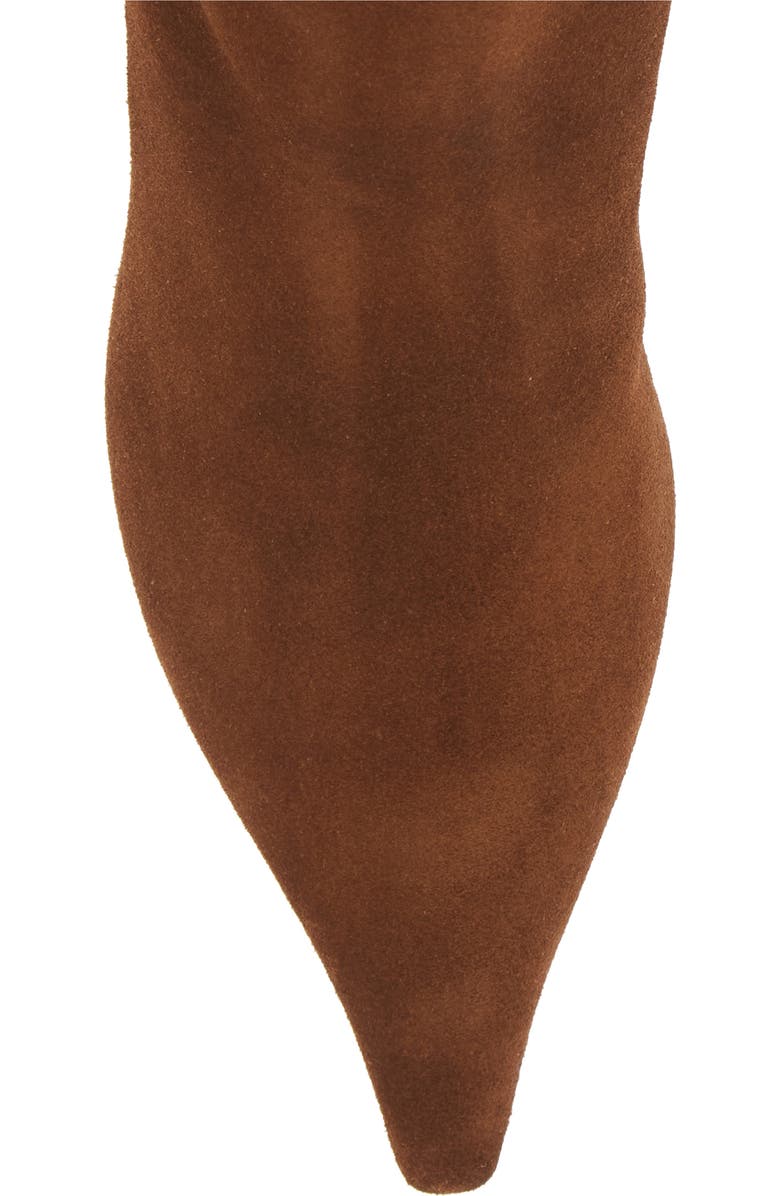 aeyde Zoe Kitten Heel Bootie, Alternate, color, Brown