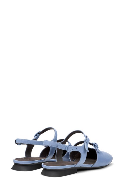 Camper Myra Ankle Strap Flat In Blue