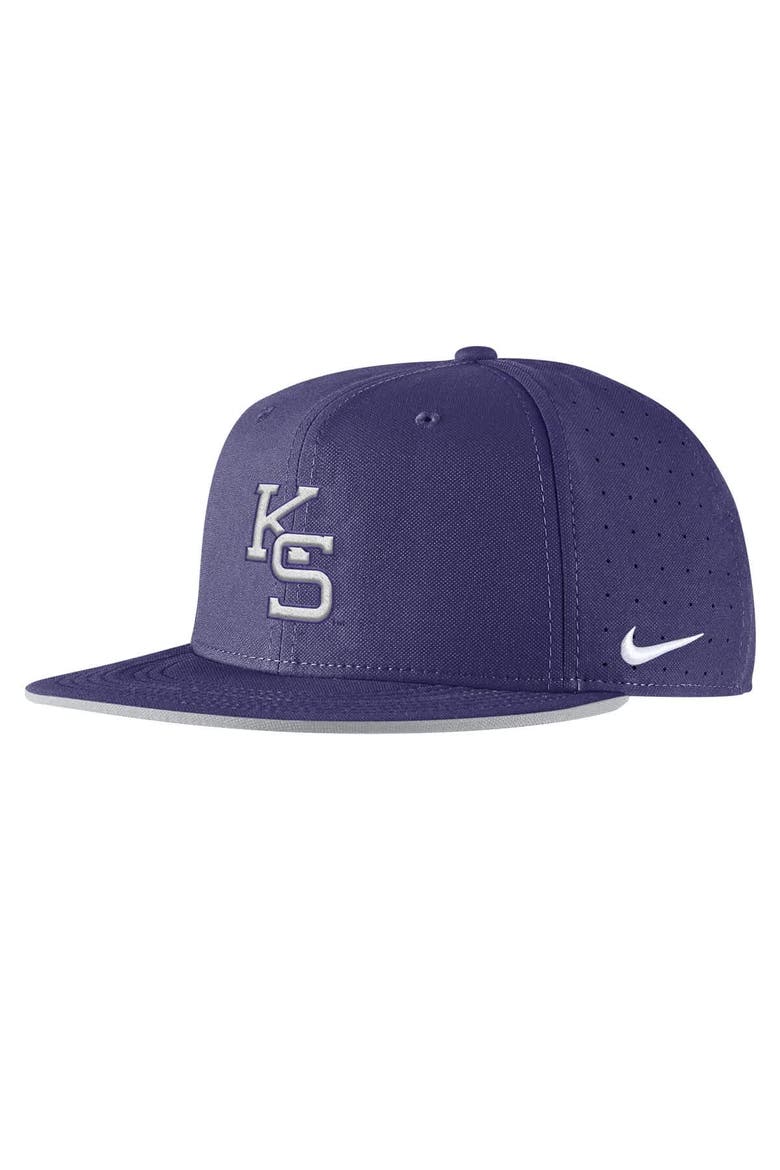 Men's Nike Purple Kansas State Wildcats 2025 On-Field True Performance Baseball Fitted Hat, Alternate, color, Purple