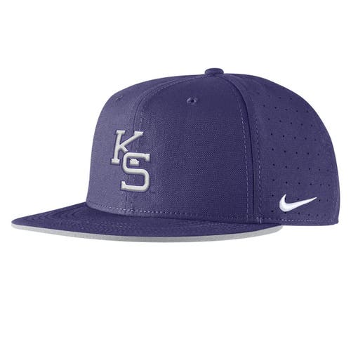 Nike Purple Kansas State Wildcats 2025 On-field True Performance Baseball Fitted Hat