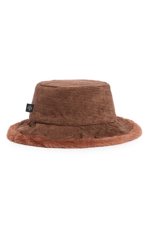 Nanette Lepore Corduroy Bucket Hat In Brown