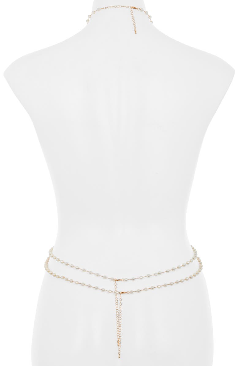 Bluebella Imitation Pearl Harness, Alternate, color,