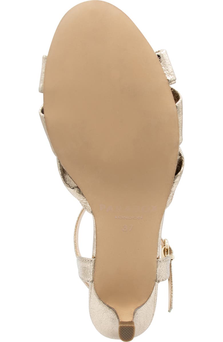 Paradox London Pink Monique Ankle Strap Kitten Heel Sandal, Alternate, color, Champagne