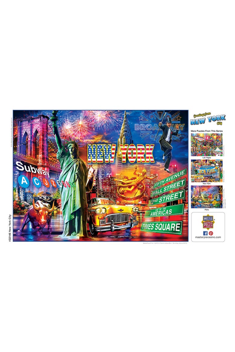 Greetings From NYC 550pc Puzzle, Alternate, color, Multicolor