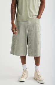 Elwood Field Pinstripe Denim Shorts