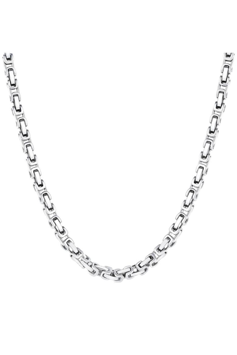 Sterling Silver Fancy Necklace, Main, color, Silver