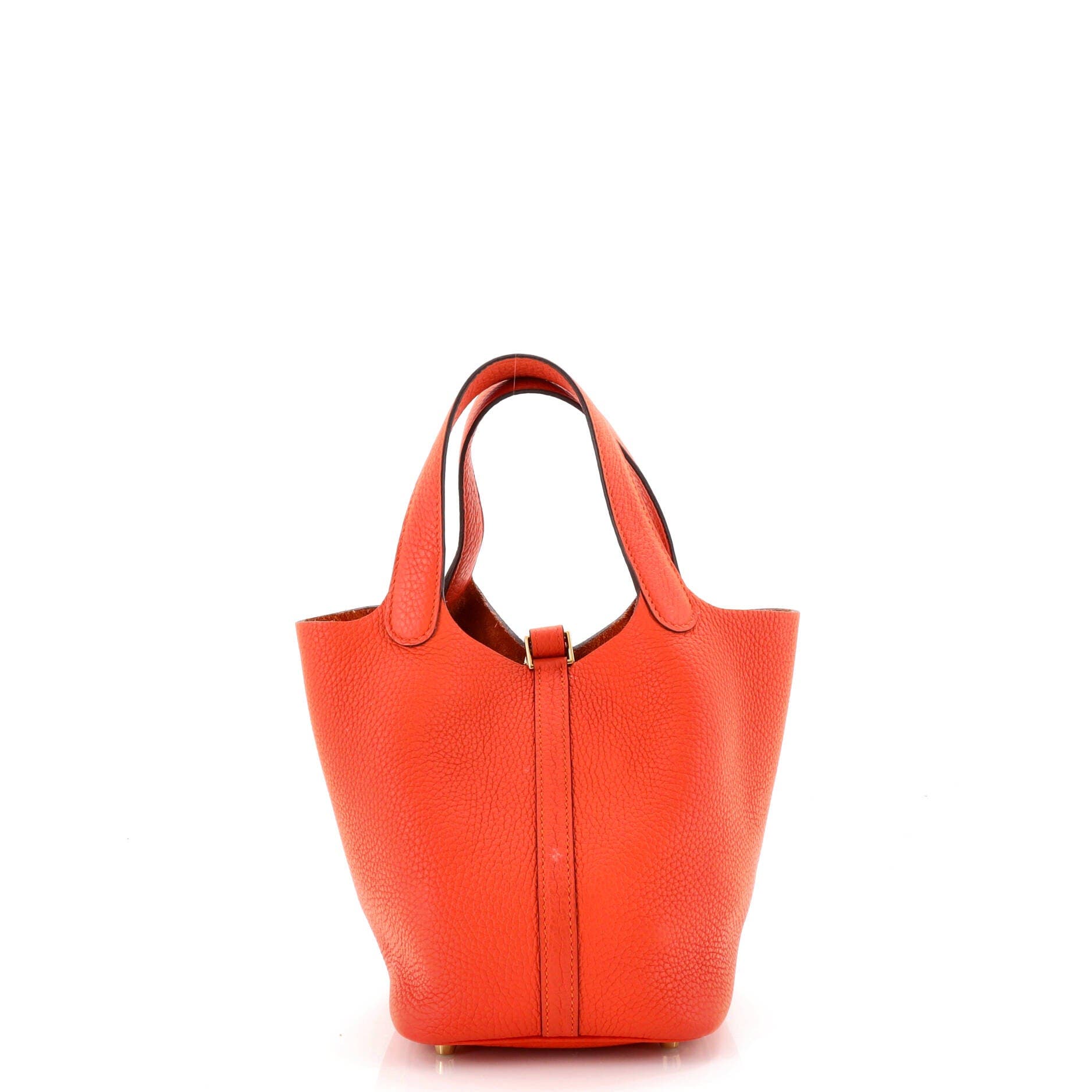 Pre-Owned Hermes Picotin Lock Bag Clemence PM, Alternate, color, Feu