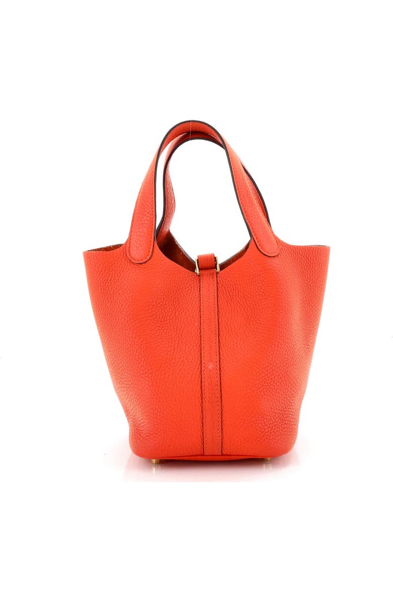 Pre-Owned Hermes Picotin Lock Bag Clemence PM, Alternate, color, Feu