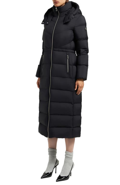Moose Knuckles Belle Cote Long Water Repellent 800 Fill Power Down Parka In Animal Print