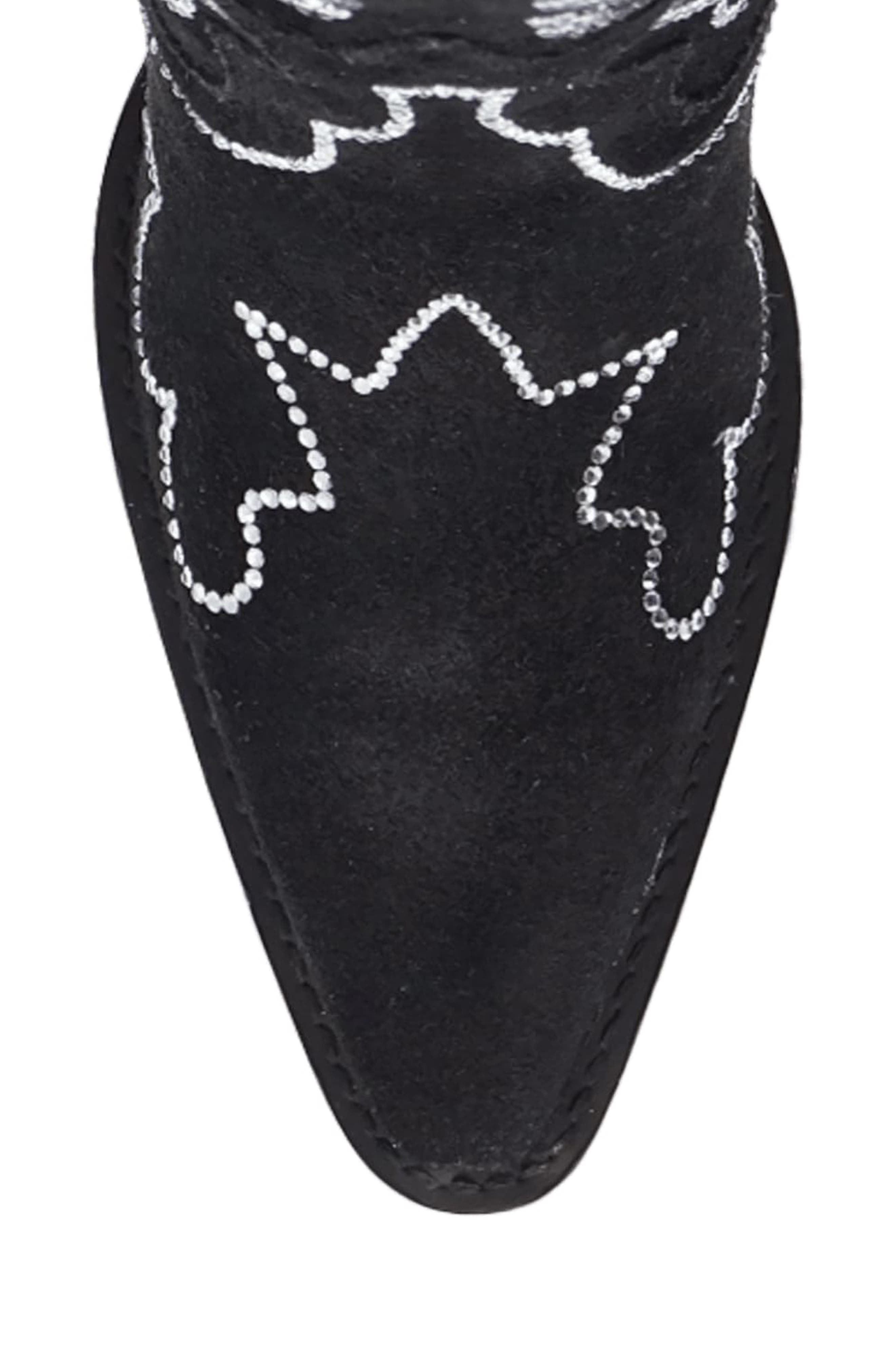 Dingo Double Take Over the Knee Western Boot, Alternate, color, Black