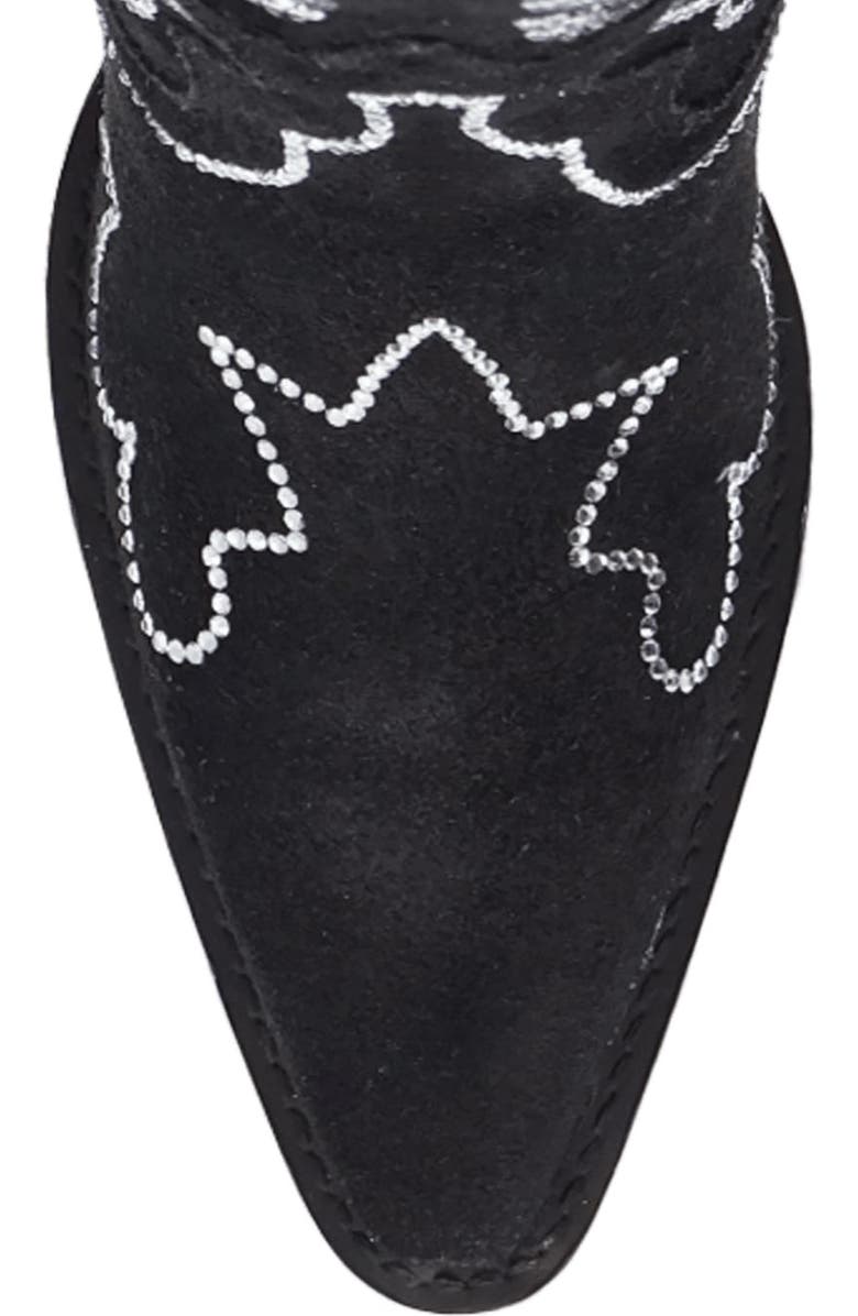 Dingo Double Take Over the Knee Western Boot, Alternate, color, Black