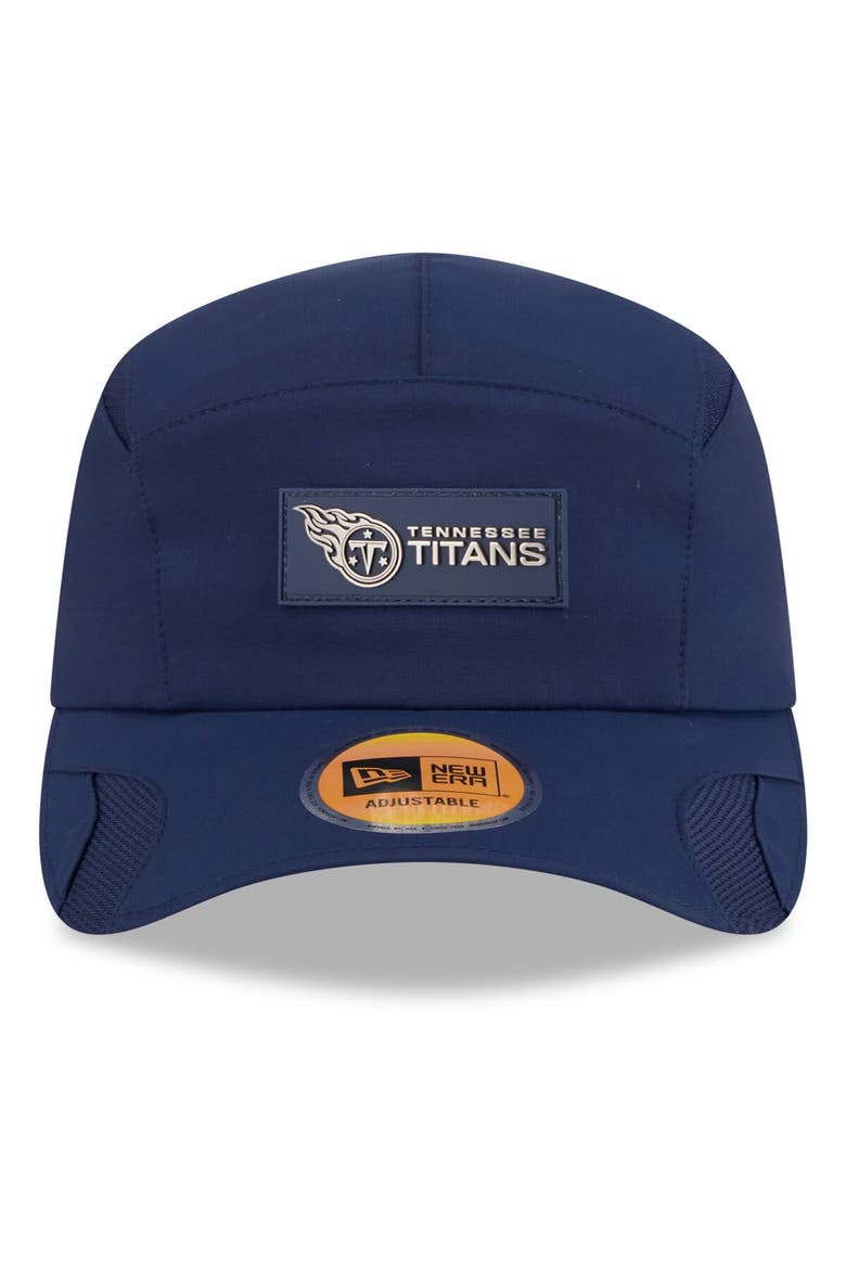 Men's New Era Navy Tennessee Titans 2025 Sideline  Runner Adjustable Hat, Alternate, color, Navy