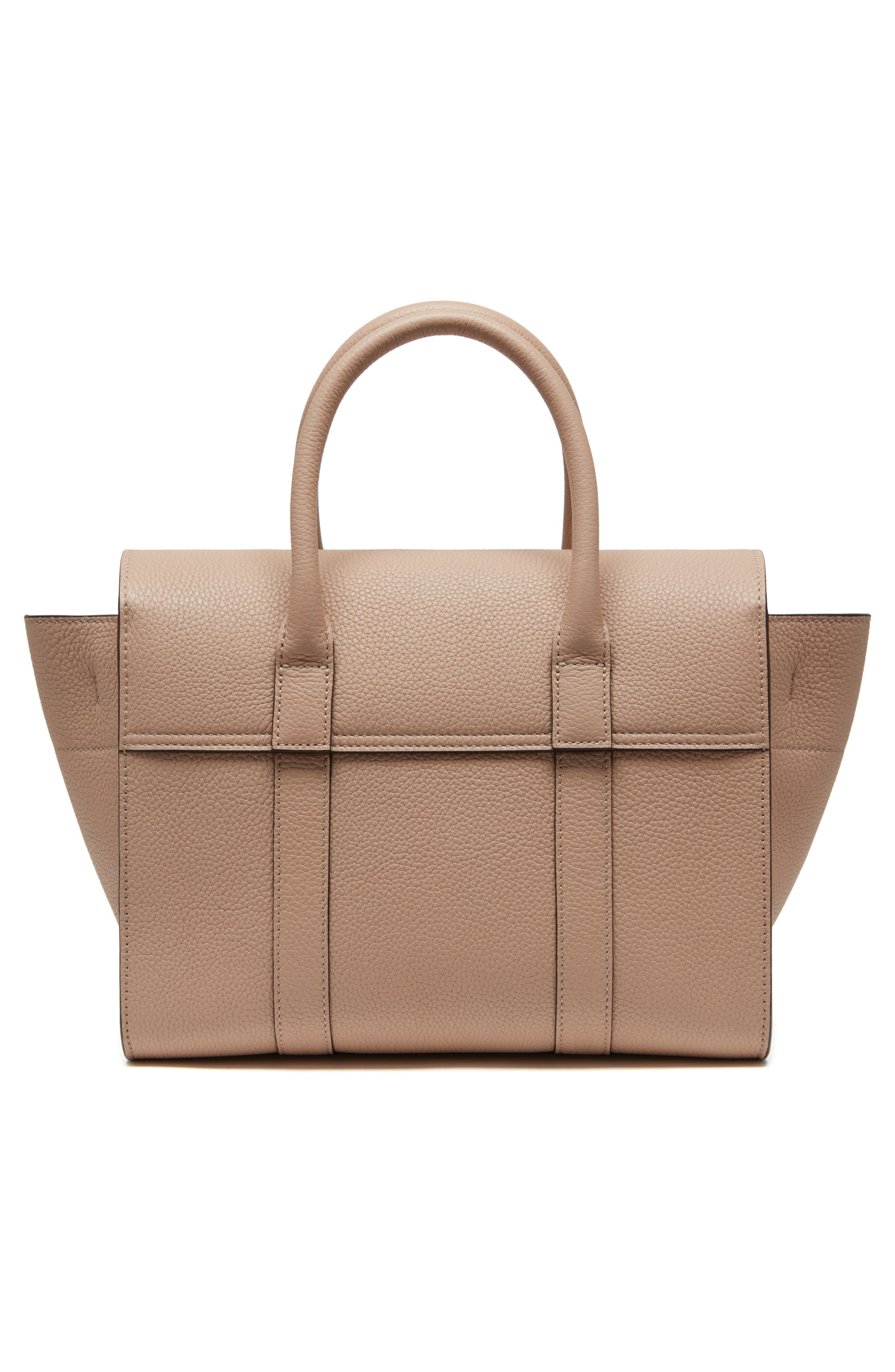 Small Bayswater Leather Satchel, Alternate, color, ROSEWATER