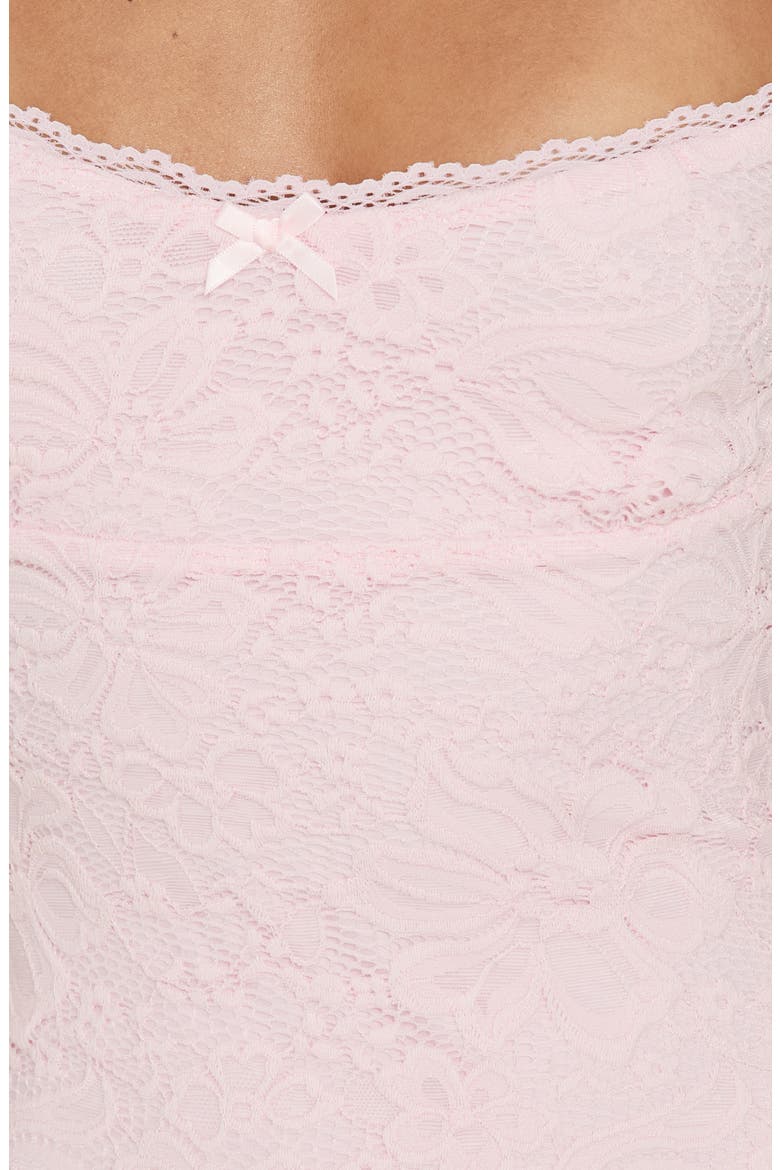 Beacall Lace Frill Minidress, Alternate, color, LIGHT PINK