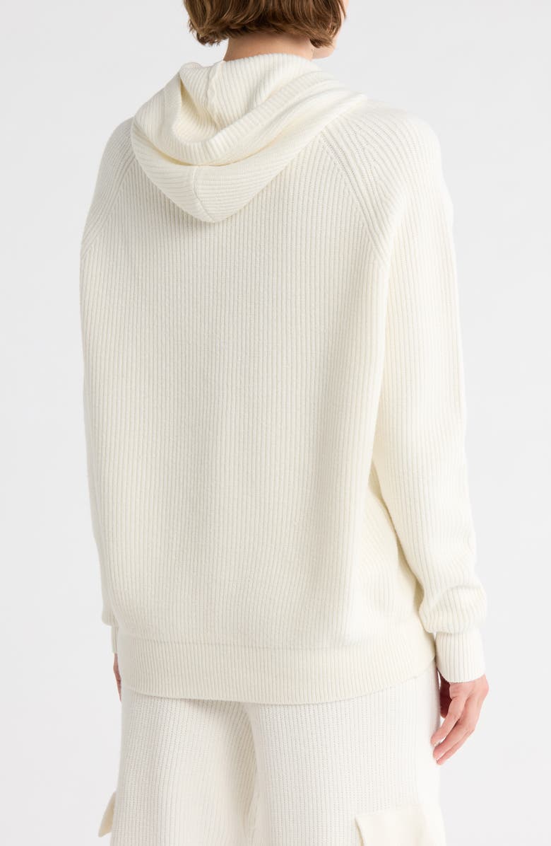 YOGALICIOUS Sundown Serenity Knit Hoodie, Alternate, color, White Dove