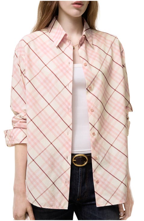 Relaxed Fit Check Cotton Shirt