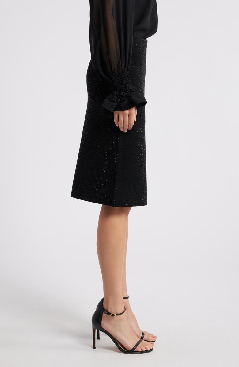 KOBI HALPERIN Winslet Beaded Skirt, Alternate, color, Black