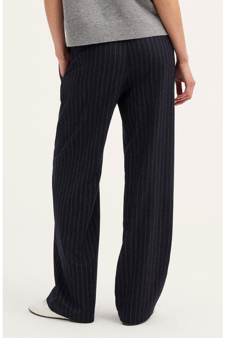 The Devon Pant, Alternate, color, NAVY CREAM STRIPE