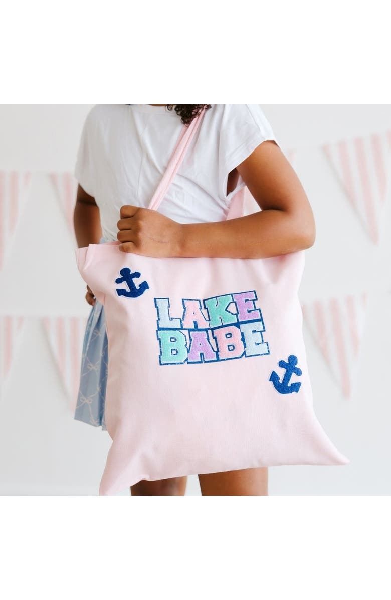 Sweet Wink Lake Babe Patch Tote, Alternate, color, Soft Pink