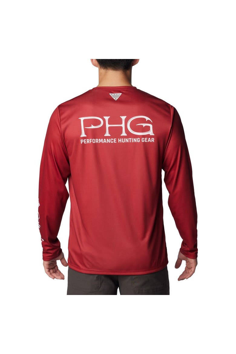 Men's Columbia Crimson Alabama Crimson Tide Terminal Shot Omni-Shade Long Sleeve T-Shirt, Alternate, color, Crimson