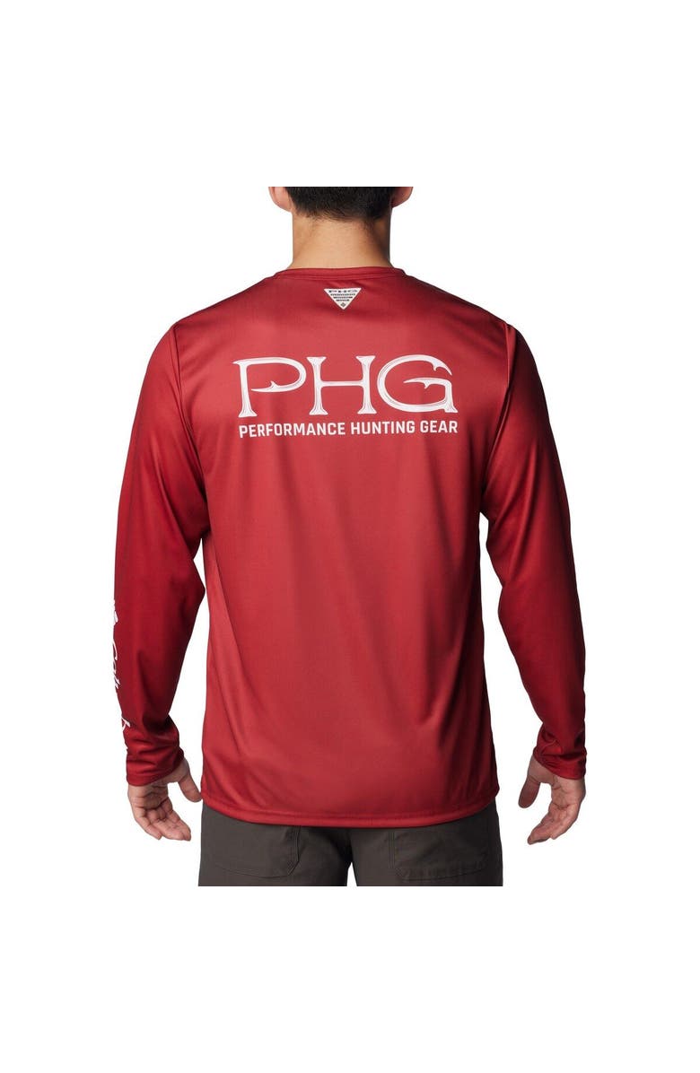 Columbia Men's Columbia Crimson Alabama Crimson Tide Terminal Shot Omni-Shade Long Sleeve T-Shirt, Alternate, color, Crimson