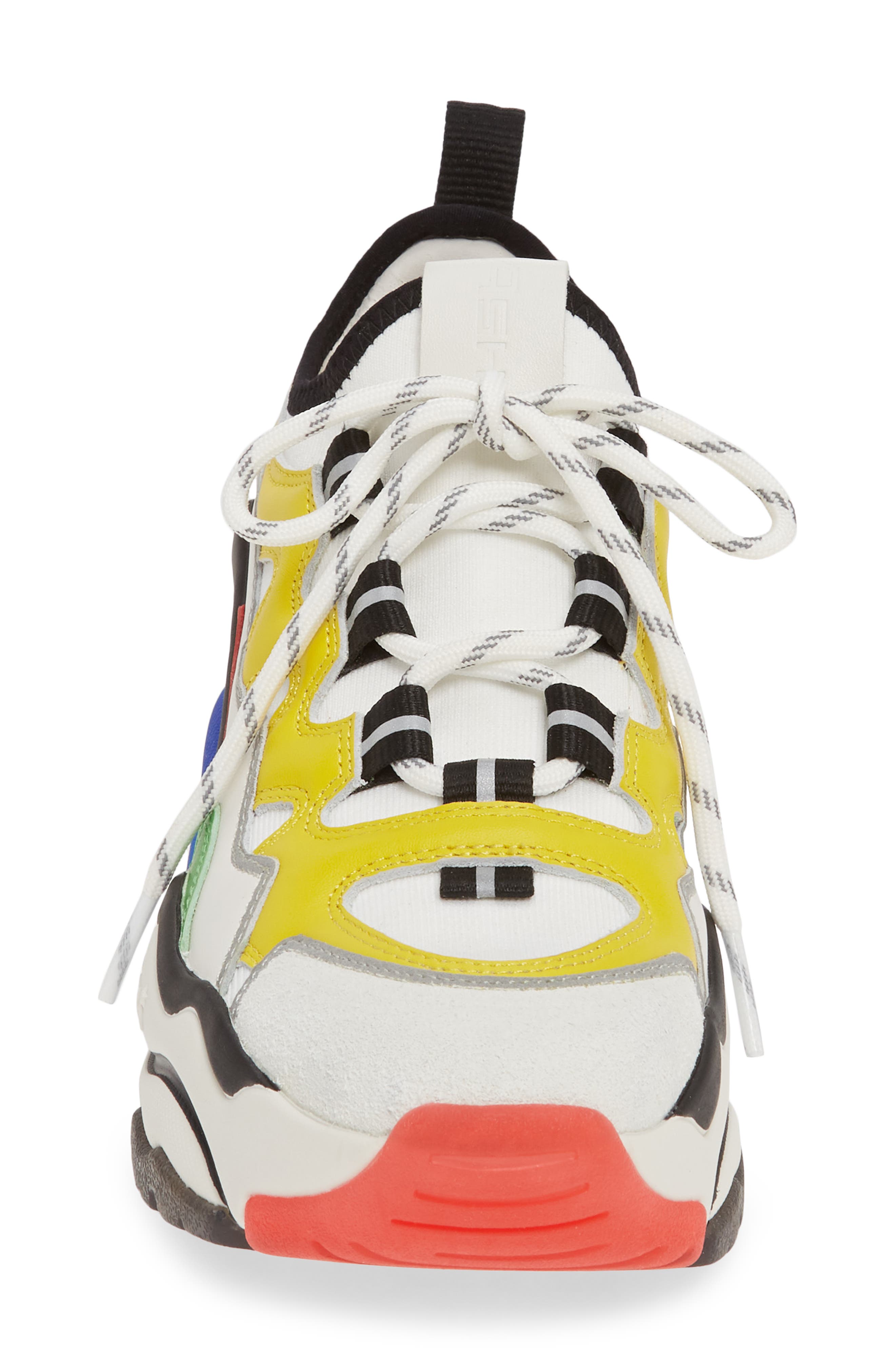 Bird Wedge Sneaker, Alternate, color, WHITE MULTI