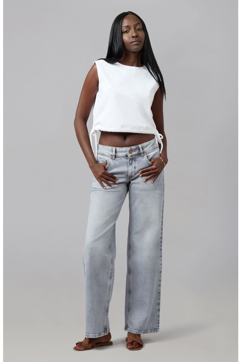 Liel Cotton Twill Top, Alternate, color, WHITE