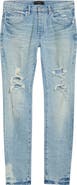 PURPLE BRAND P001 Garda Repairs Distressed Skinny Jeans