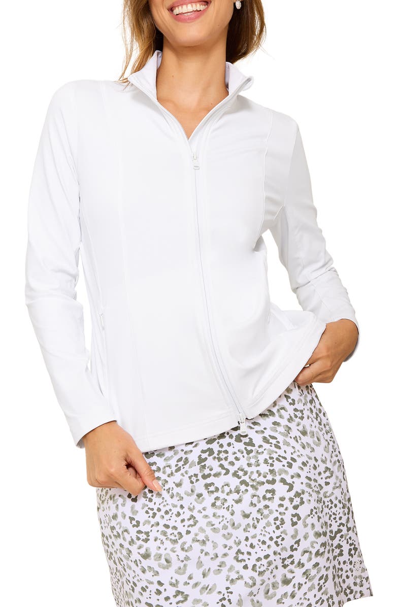 Tommy Bahama Aubrey Stretch Nylon Jacket, Main, color, White