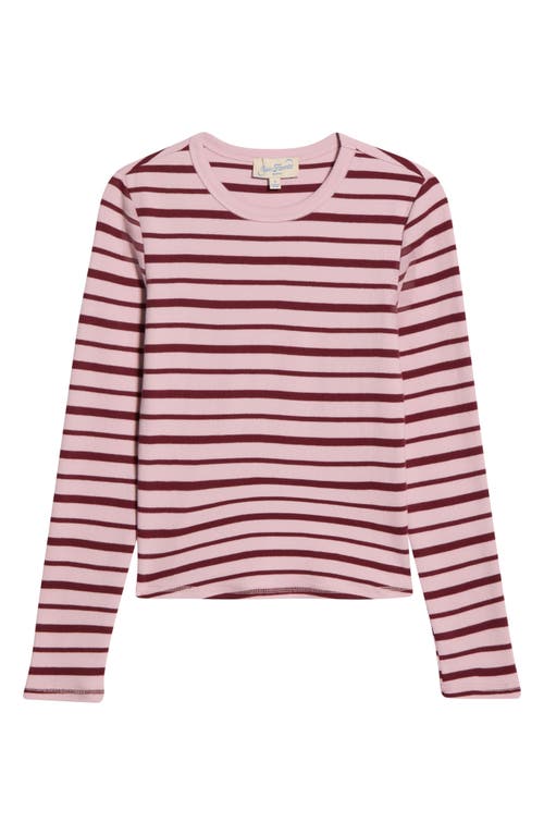 Pacsun Jamie Stripe Long Sleeve Cotton Top In Multi