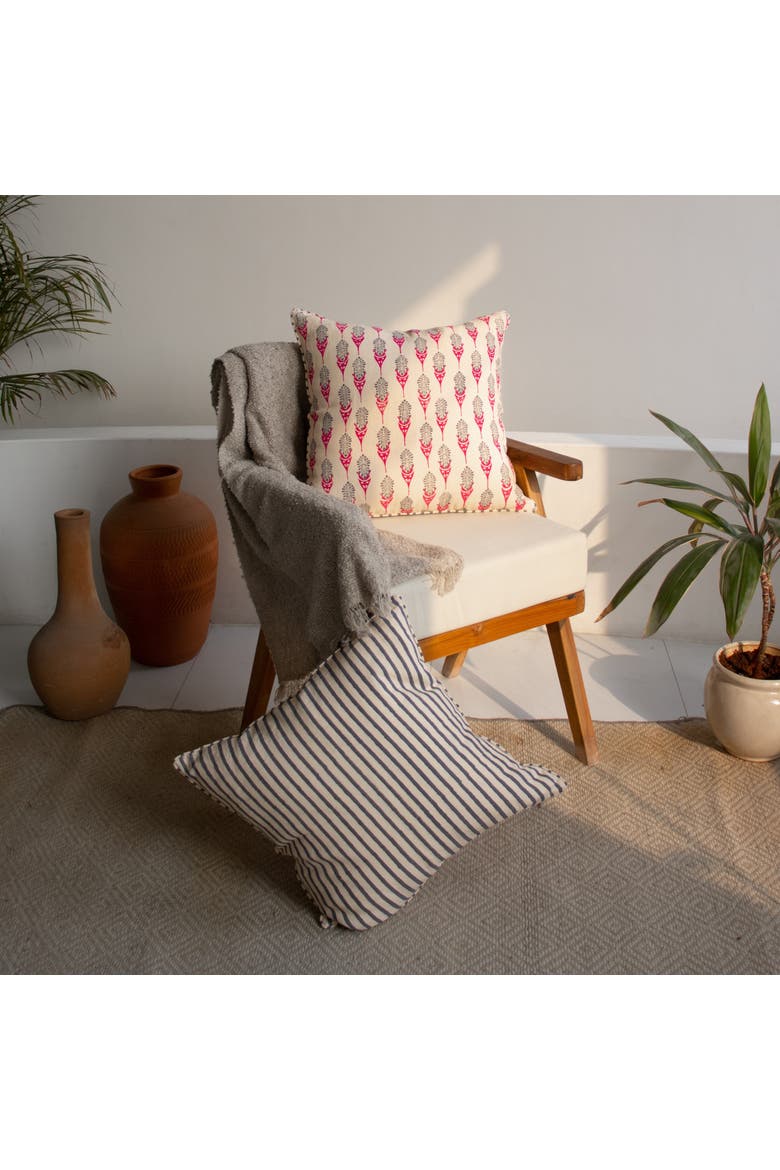 Bahaar Throw Pillow Cover, Alternate, color, Peach