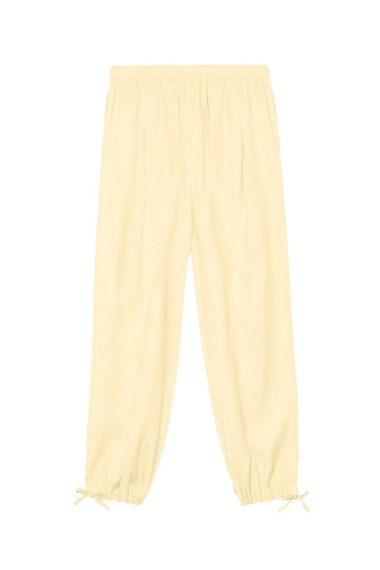 Linen Balloon Trousers, Alternate, color, Yellow
