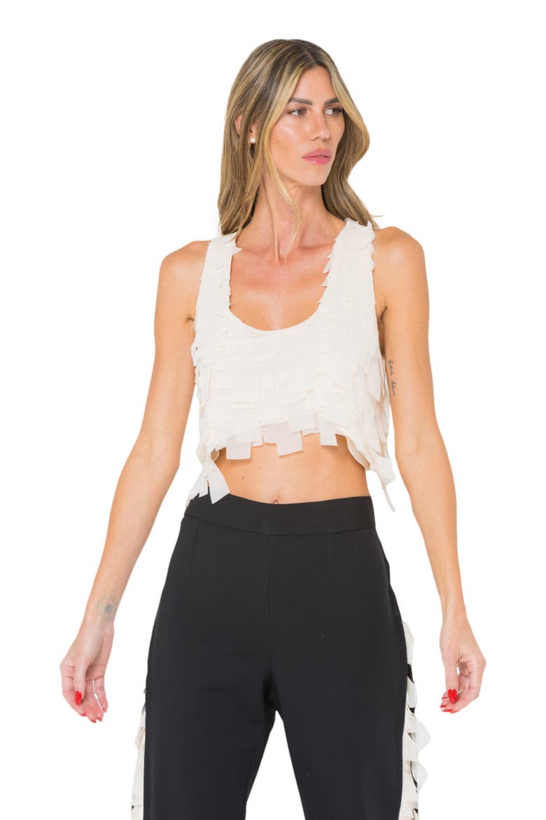 Juliet Crop Top, Main, color, Bone