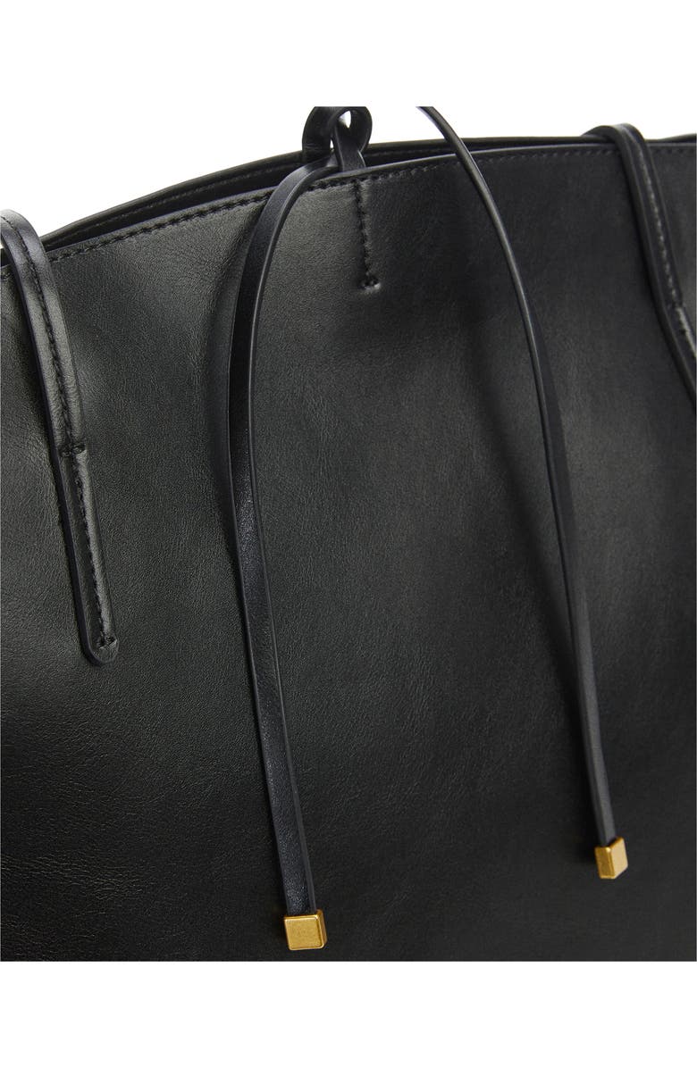 MANGO Double Handle Faux Leather Shopper Bag, Alternate, color,